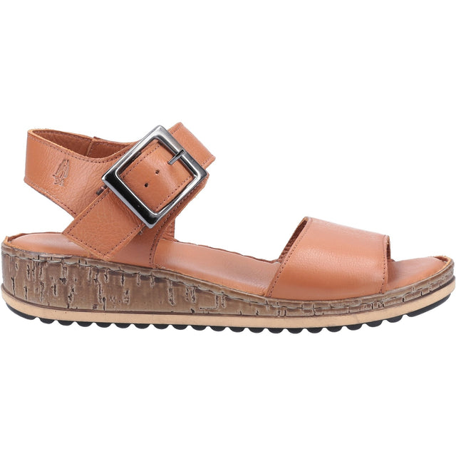 Hush Puppies Womens Ellie Wide Sandal Tan