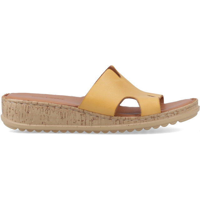 Hush Puppies Womens Eloise Mule Sandal Mustard