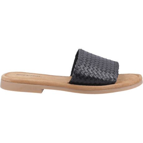 Hush Puppies Womens Hetty Slide Wide Fit Black