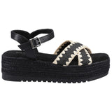 Hush Puppies Womens Jemma Espadrille Sandal Black