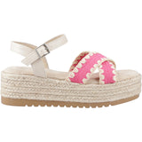 Hush Puppies Womens Jemma Espadrille Sandal Fuchsia