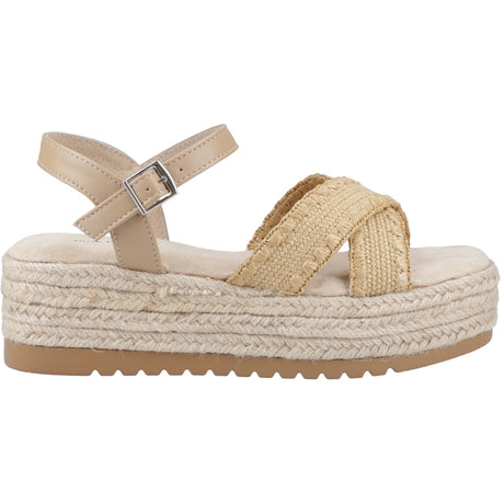 Hush Puppies Womens Jemma Espadrille Sandal Tan