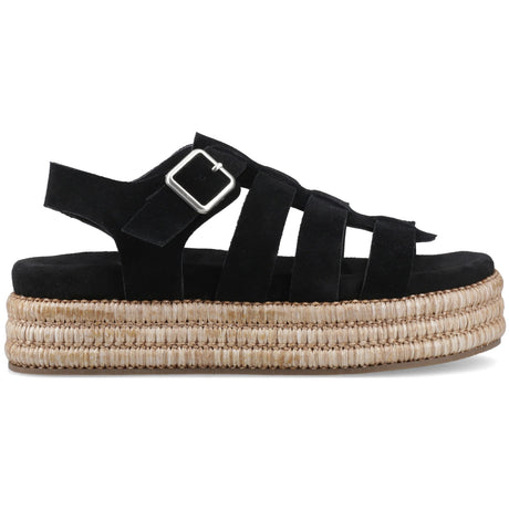 Hush Puppies Womens Rosetta Gladiator Black/Tan