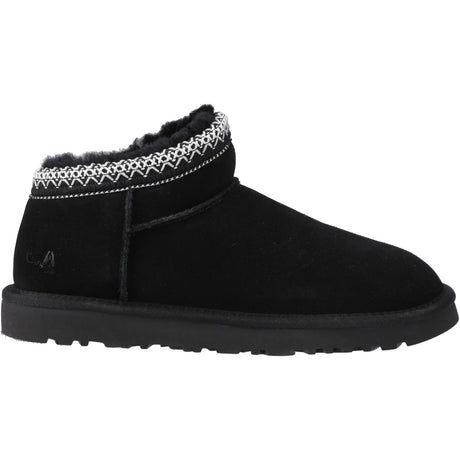 Hush Puppies Womens Sloane Bootie Slipper Black