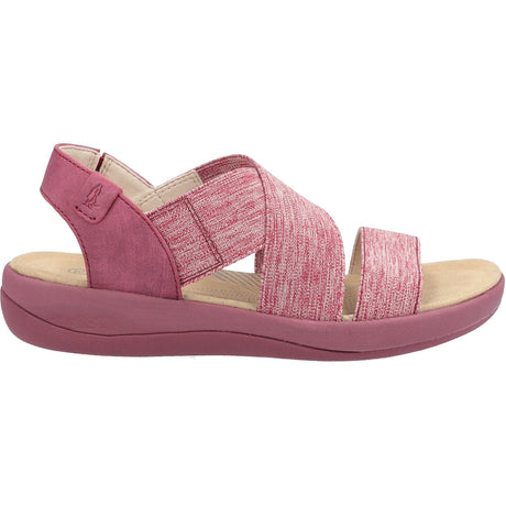 Hush Puppies Womens Sophia Elastic Cross Strap Red