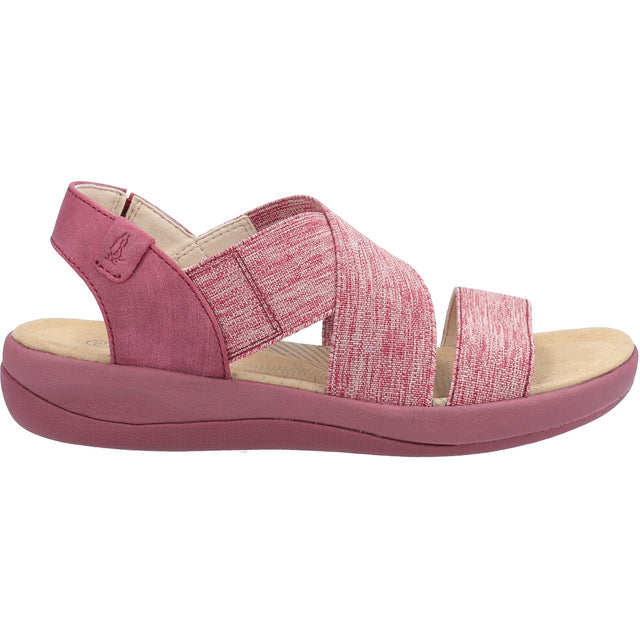 Hush Puppies Womens Sophia Elastic Cross Strap Red