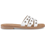 Hush Puppies Womens Taylor Stud Mule White