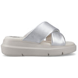 Hush Puppies Womens Uplift Crossover Slide Silver