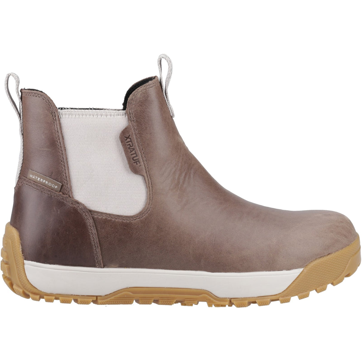 Xtratuf Womens Ankle Deck Boot Leather Stone