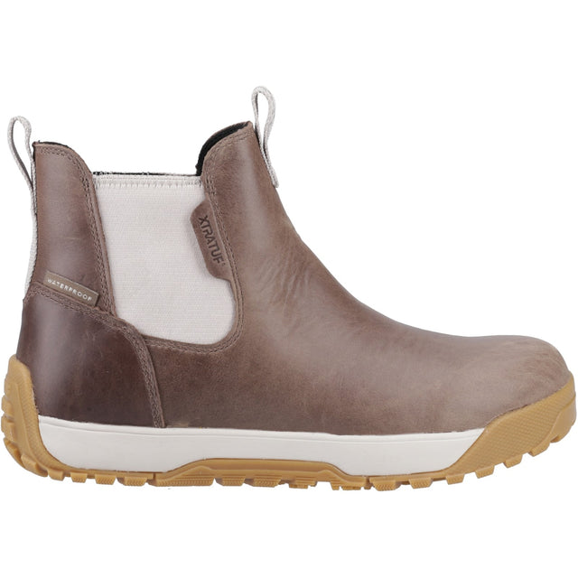 Xtratuf Womens Ankle Deck Boot Leather Stone