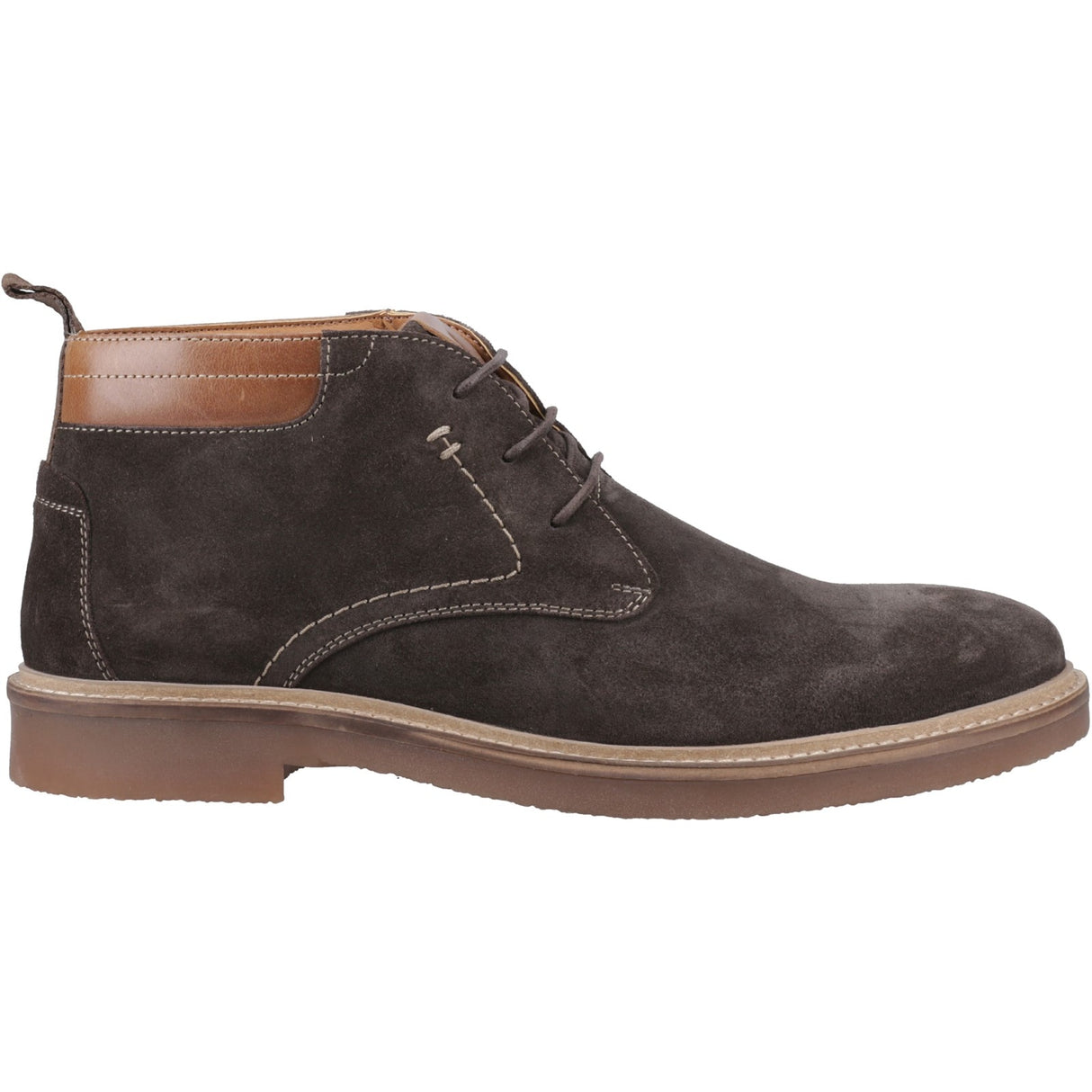 Hush Puppies Mens Gideon Chukka Boot Chocolate