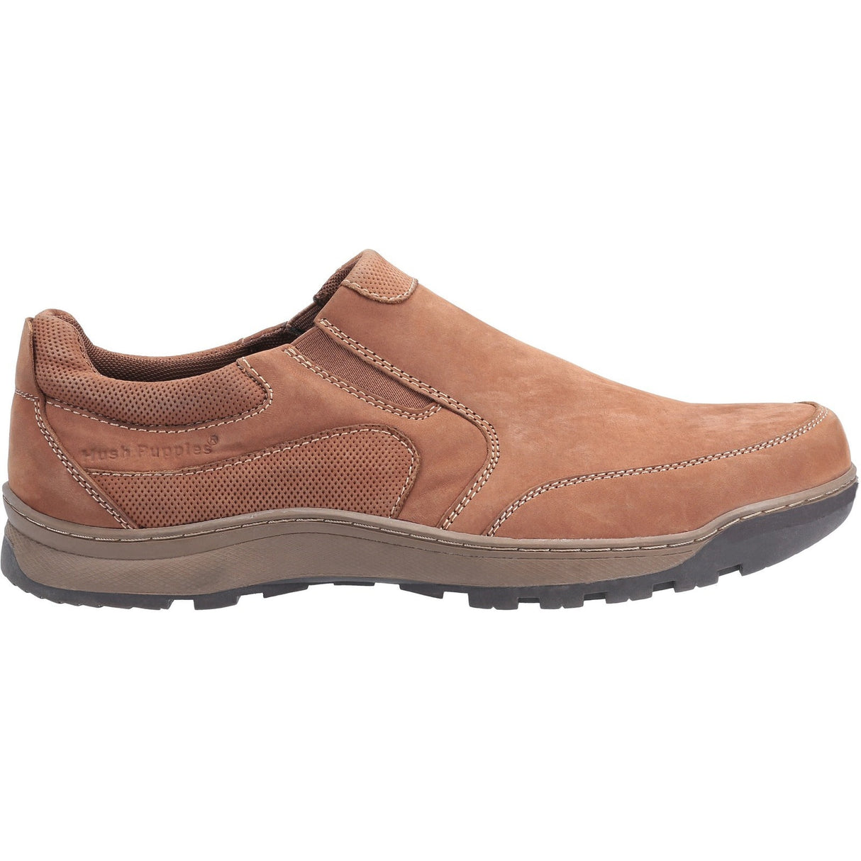 Hush Puppies Mens Jasper Trainer Tan Nubuck