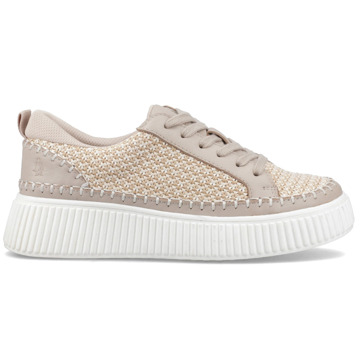 Hush Puppies Womens Haisley Woven Trainer Taupe