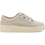 Hush Puppies Womens Tamsin Suede Trainer Taupe