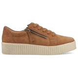 Hush Puppies Womens Tara Suede Trainer Tan