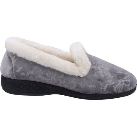 Fleet & Foster Womens Adelaide Memory Foam Slipper Grey