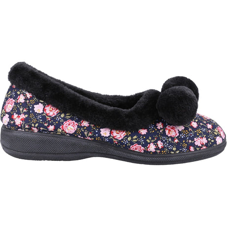 Fleet & Foster Womens Goldfinch Ladies Slipper Black