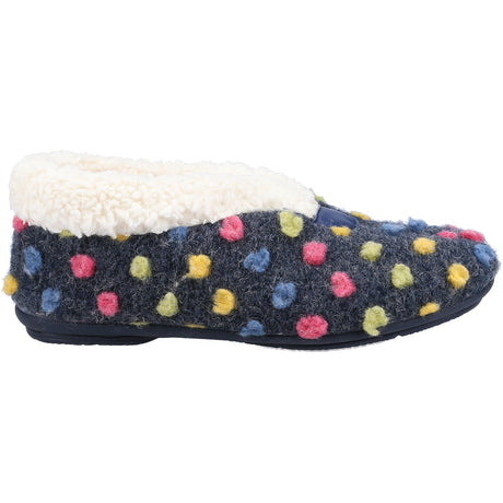 Fleet & Foster Womens Snowberry Ladies Slipper Navy
