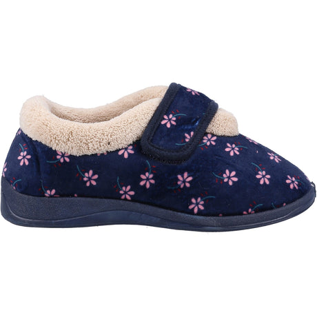 Fleet & Foster Womens Tunnis Slippers Navy