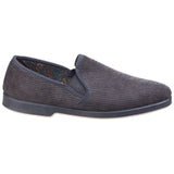 GBS Mens Twin Gusset Slipper Grey