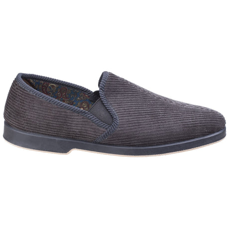 GBS Mens Twin Gusset Slipper Grey