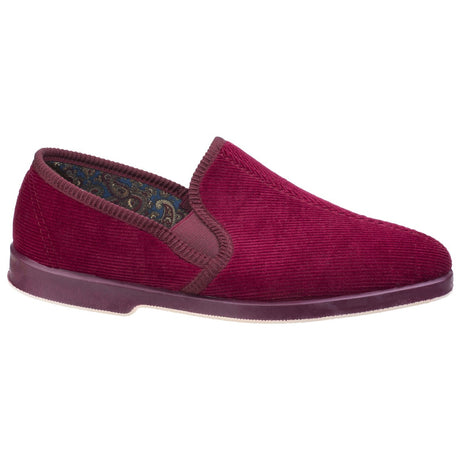GBS Mens Twin Gusset Slipper Wine