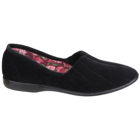 GBS Womens Audrey Ladies Slipper Black