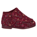 GBS Womens Rhona Ladies Extra Wide Fit Slipper Wine