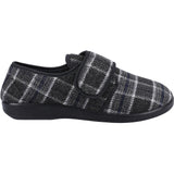 GBS Med Mens Gerald Mens Classic Slippers Black/White