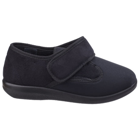 GBS Med Unisex Frenchay Ladies Classic Slippers Black