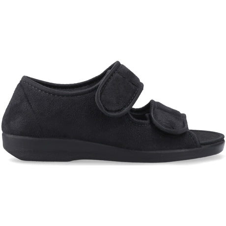 GBS Med Unisex Med Brompton Touch Fastening Slipper Black