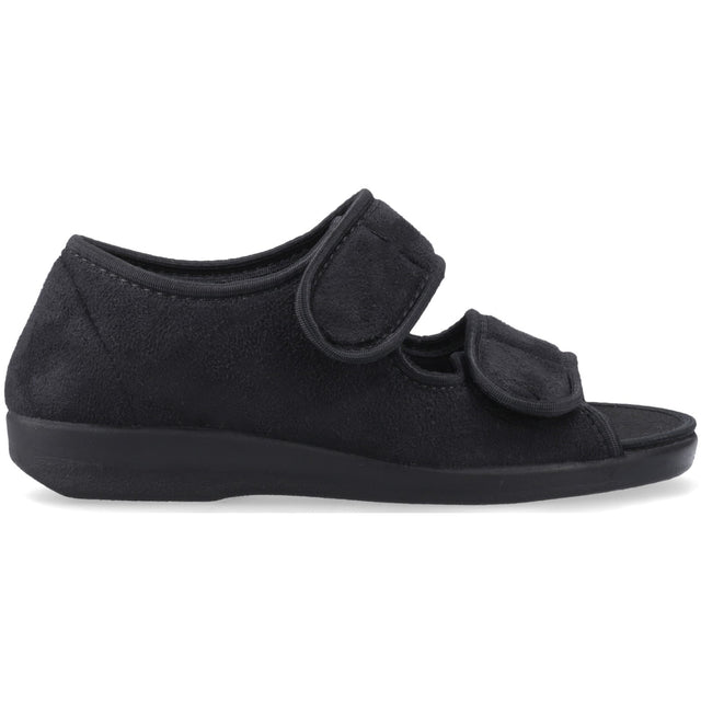 GBS Med Unisex Med Brompton Touch Fastening Slipper Black