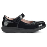 Geox Junior Girls Naimara Girl Ballerina Black Patent