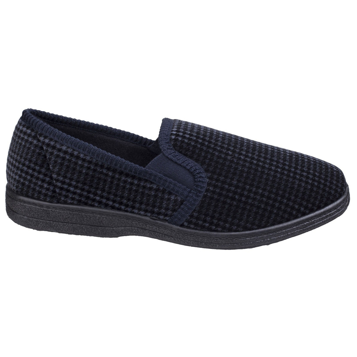Mirak Mens Highbury Twin Gusset Slipper Navy