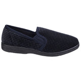 Mirak Mens Highbury Twin Gusset Slipper Navy