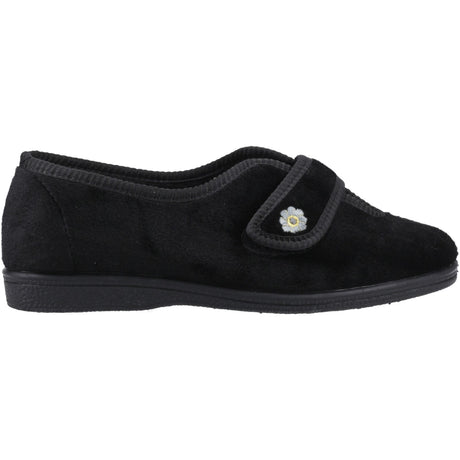 Mirak Womens Andrea Touch Fastening Slipper Black