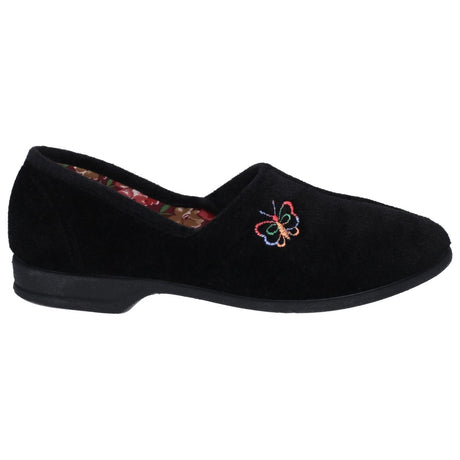Mirak Womens Bouquet Slipper Black