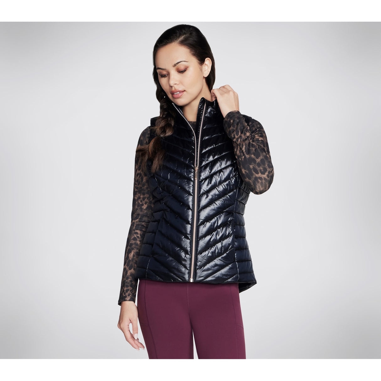 Skechers Womens Go Shield Shine Vest Black