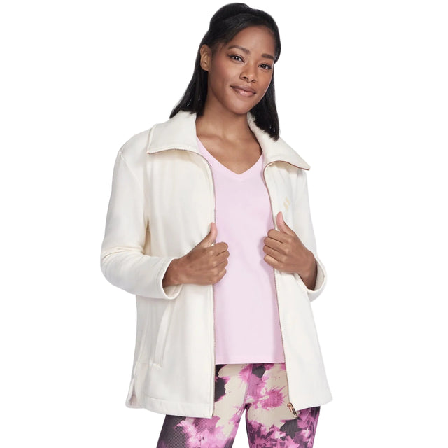 Skechers Womens GO SNUGGLE Tunic Jacket Off White