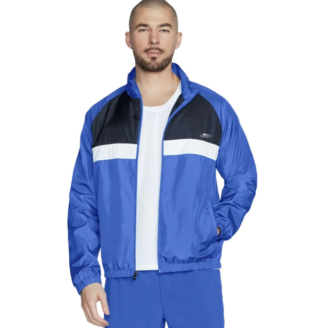 Skechers Mens Speed Elite Track Jacket Blue/Grey