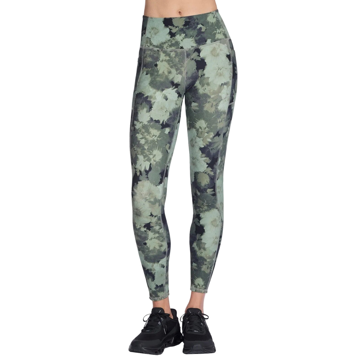 Skechers Womens GO FLEX Rib Inbloom Legging Inbloom Green