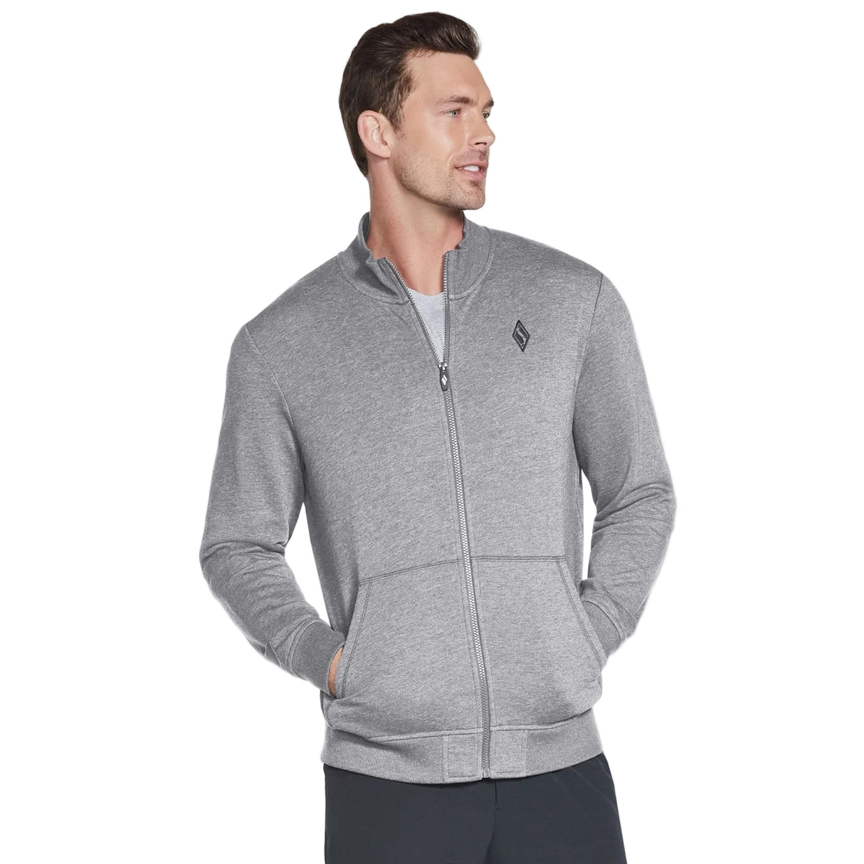Skechers Mens GOwalk Everywhere Jacket Heather Grey