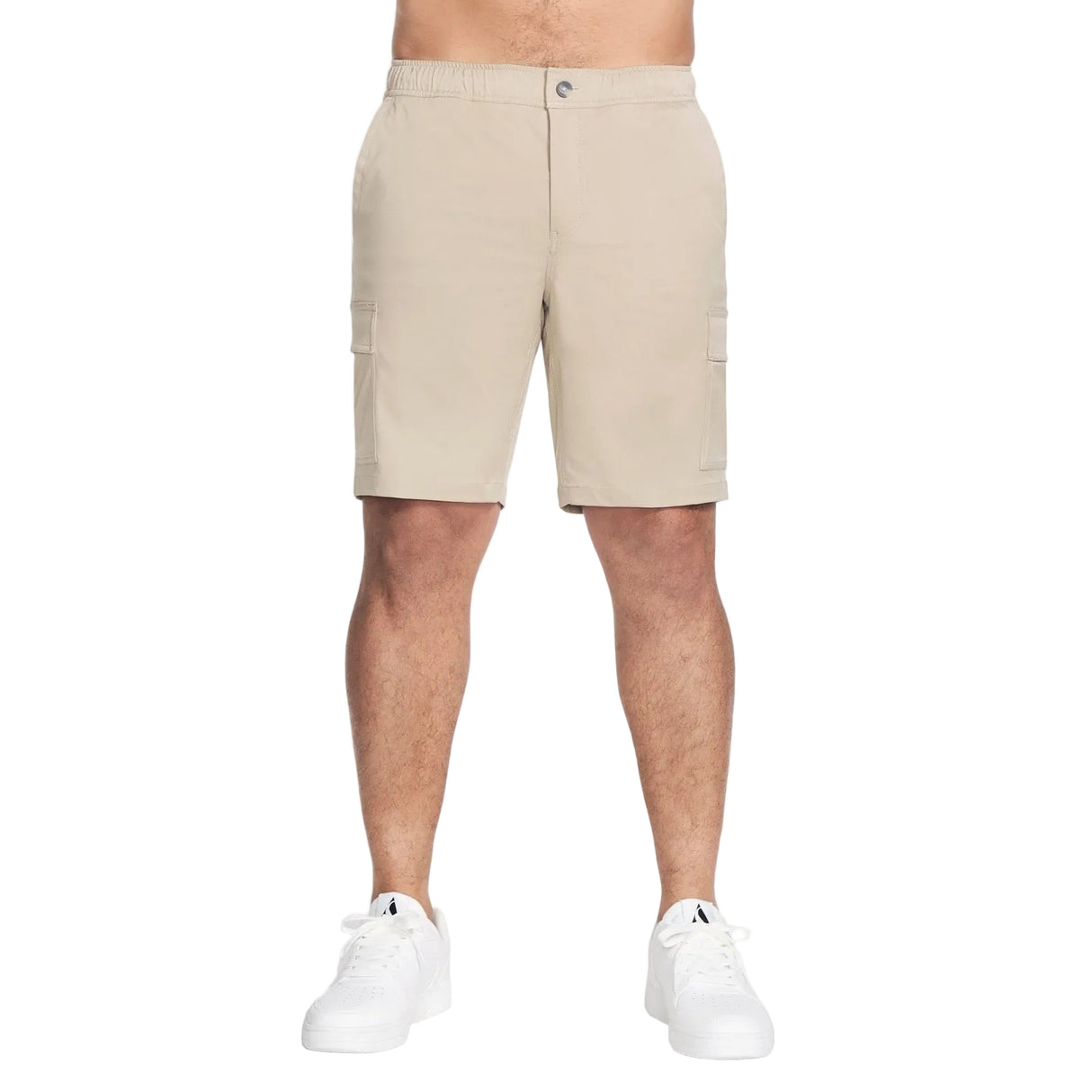 Skechers Mens Downtown Cargo 9 Inch Short Natural/Silver