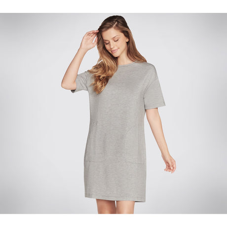 Skechers Womens Skechluxe Mindful Dress Heather Grey