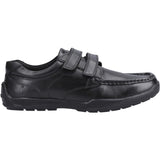 Hush Puppies Mens Maddox Touch Fastening Shoe Black