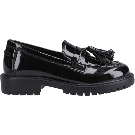 Hush Puppies Womens Abigail Patent Senior Shoe Black