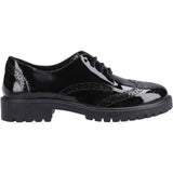 Hush Puppies Womens Athena Patent Snr Black