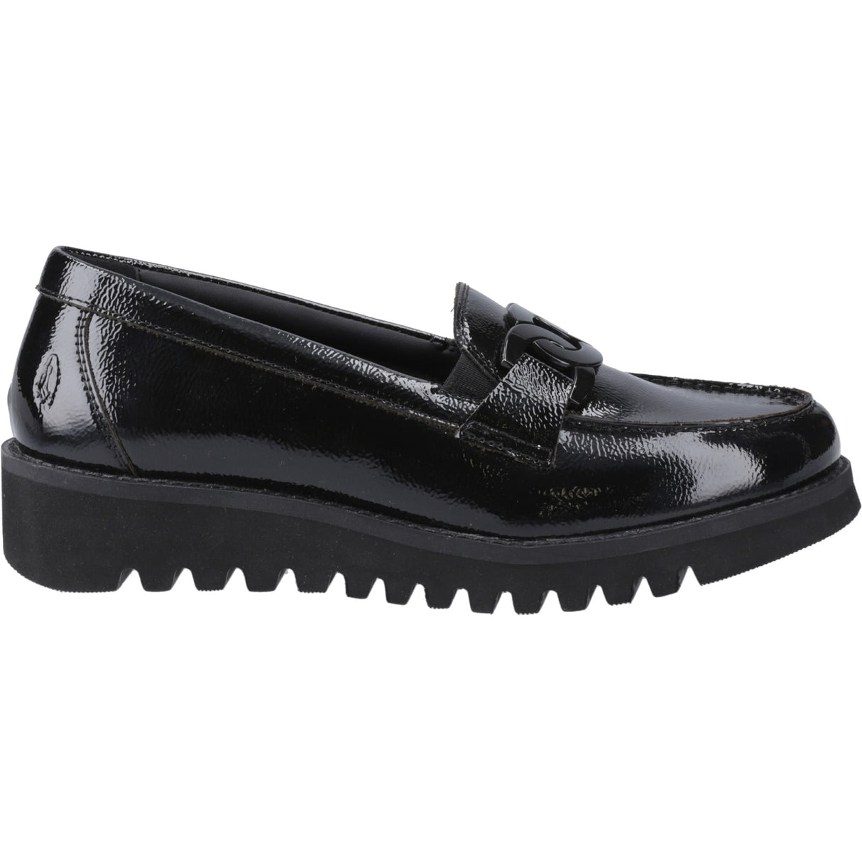Hush Puppies Womens Francis Loafer Patent Black