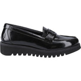 Hush Puppies Womens Francis Loafer Patent Black