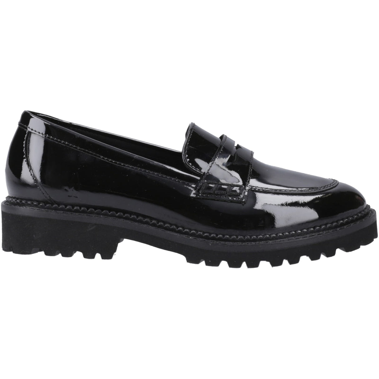 Hush Puppies Womens Grazia Loafer Patent Snr Black